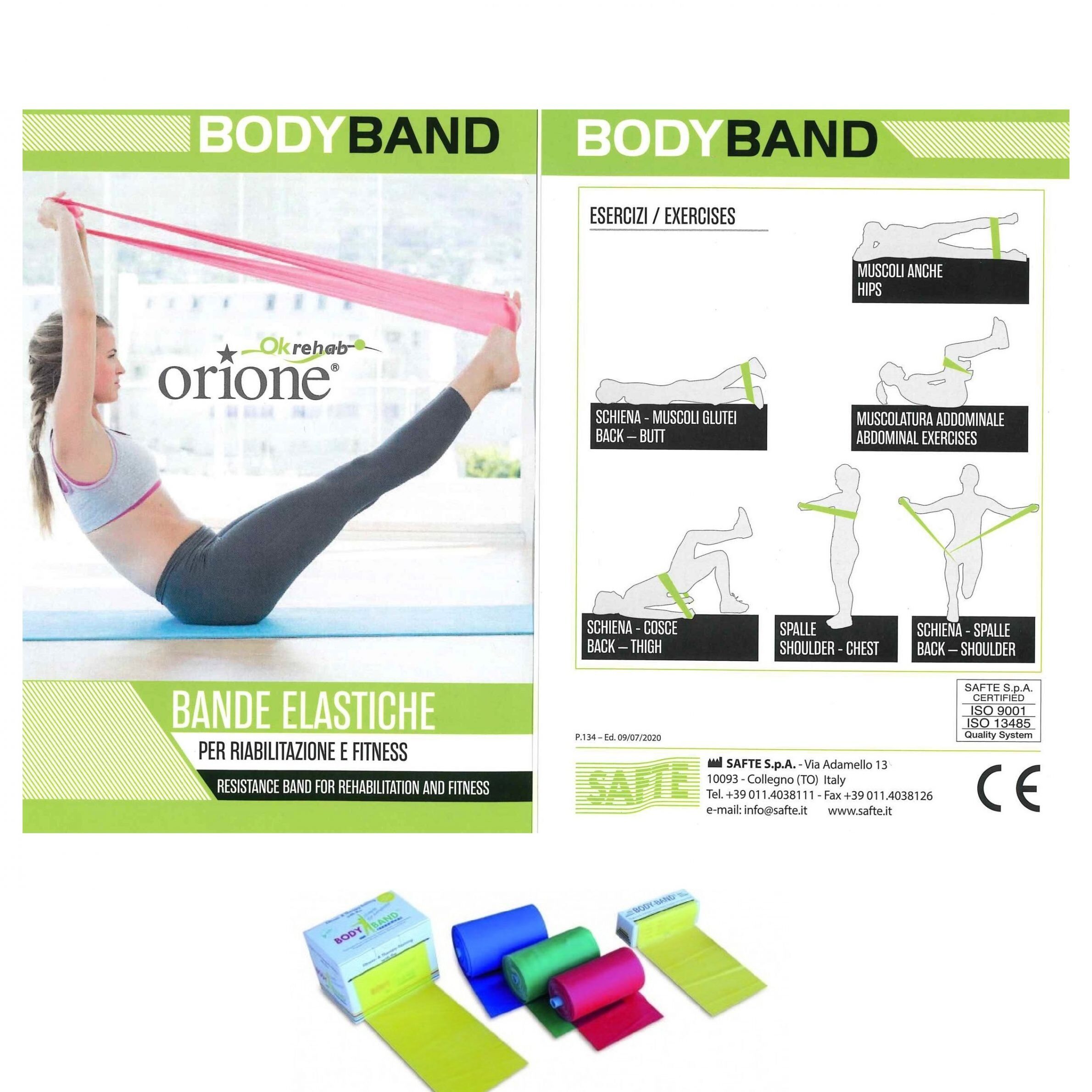 Elastīga pretestības lente vingrošanai | rehabilitācijai ORIONE