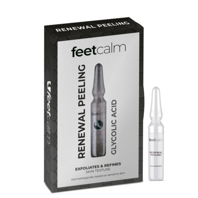 Atjaunojošs pīlinga koncentrāts pēdu ādai, 7x2ml