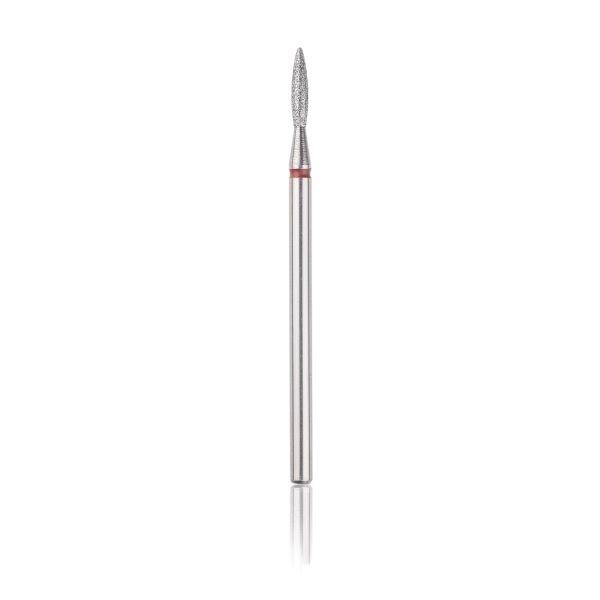 Dimanta frēze ''liesmiņa'' sarkana, L-8,0mm, ᴓ1,6mm, HEAD