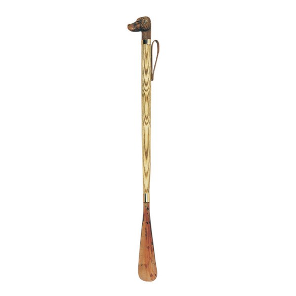 Apavu lāpstiņa ar suņa galvas rokturi, garums 55cm